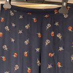 William B GUC  maxi slit navy floral skirt Photo 1