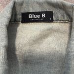 Rhinestone Fringe Denim Jacket Blue Photo 5