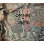 On Fire Melanin Queen Comic Book Long Sleeve Hooded Tee Shirt XL Photo 2