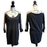 Victoria's Secret VS  Tunic Sweatshirt Gray Medium Scoop Neck 3/4 Sleeve Camo Photo 7