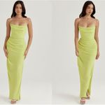 House Of CB NWOT  Adrienne Lime Green Strapless Dress sz XL Photo 1