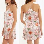 Bella Descanso Queen of Hearts Slip Dress Size Medium Pink Satin Chemise Nightie Photo 1