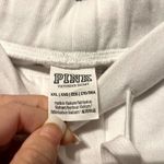 Victoria's Secret ‎ Pink Jogger Pants Womens 2XL White Graphic Relaxed Drawstring Photo 2