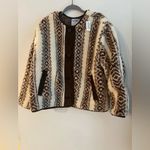 Old Navy  XL Sherpa Jacket NWT Brown Cream Aztec Geometric Fleece Coat Photo 4
