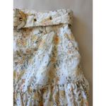 Sofie the Label Floral Flower Eyelet Tiered Belted Mini Skirt Womens Medium Photo 6