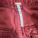 Free People TT: NWOT  Last Time Stacked Cargo Corduroy Pants Red Slouchy… Photo 2