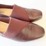 Clarks Collection Leather Slip-On Shoe Juliet Gem Burgundy Leather Women's Sz 9 Photo 4