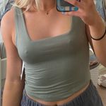 Dry Goods cropped olive green tank Photo 0