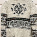 My Michelle MM by  White Fuzzy Aztec Long Cardigan Sweater Photo 2
