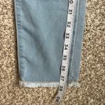 Boohoo π¦ NWT Blue Denim Frayed Bottom Highrise Skinny Jeans Size 8 Photo 4