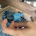 J. McLaughlin  JENN STRIPED SLEEVELESS CREW NECK COTTON TIE WAIST SHEATH DRESS Photo 7