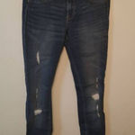 Hollister  Size 5 R 27x26 Low Rise Crop Legging Jeans Cuffed Destroyed Photo 0