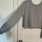 Aerie  Gray Crew Neck Sweater Photo 1