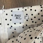 Princess Polly Polka Dot Ruffle Fluted White/Black Mini Skirt Photo 2