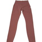 Vuori Bayview Thermal Leggings Rosewood Pink Waffle Knit Womens Small Pink Gym Photo 1