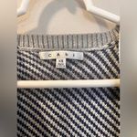 CAbi   color block open front blanket knit sweater size XS striped cardigan Photo 3