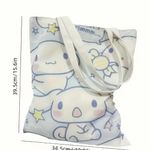 Hello Kitty Canvas Tote Bag - Shoulder Bag with A4 Folder Photo 1