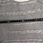Pink Lily Pink‎ Lily Gray Cable Knit Sweater Large Photo 4