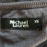 Michael Lauren  Dark Gray Ribbed Knit Layered Back Tunic NWT Size XS Photo 7