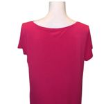 White Stag pink short sleeve shirt dress dress stretchy casual midi Photo 4