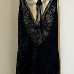 Dreamgirl Scalloped Plunging Stretch Lace Black Chemise Sz Medium Photo 4