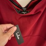 Lulus How Much I Care Wine Red Off-the-Shoulder Midi Dress Photo 3