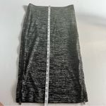 EXPRESS side zipper midi skirt black marl small Photo 2