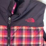 The North Face NUPTSE 700 GOOSE DOWN PUFFER PLAID PINK VEST JACKET SIZE M Photo 2
