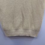 Vintage Norm Thompson linen blend short sleeve polo sweater size S Small Cream Photo 2