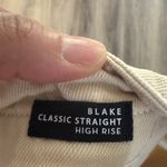 Veronica Beard  Cream Jeans 32 Blake Classic Straight High Rise Denim Photo 7