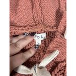 POL V-Neck Chenille Hooded Open Knit Sweater Large Oversized-Boho Anthropologie Photo 6