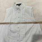 Proenza Schouler  Sleveless 100% Cotton White Top Size 6 Photo 5