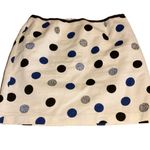 Talbots WOMAN PETITES WHITE W/BLUE & BLACK POLKA-DOTS COTTON SKIRT (18WP) Photo 6