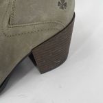 Lucky Brand Boots Size 9 Women's Branndi Bootie Ankle Leather Green/Taupe Heel Photo 9
