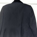 Amanda Smith  Petites Black Wool Jacket Blazer Women’s Size 8P fur collar Photo 8