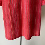 Tiger Lily sz L VINTAGE stripped 70s polyester blouse Red Size L Photo 4
