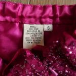 Scala Vintage  Beaded 2-Piece Magenta Formal Set | Y2K Asymmetrical Skirt set Photo 2