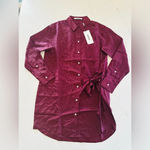 NWT Thakoon Silk Wrap Tie Polka Dot
Shirt Dress | Large Photo 5