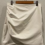 ZARA Antique White A-Line Mini Skirt Photo 0