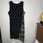 Chico's NWT  Bandana Harmony Black and White Asymmetrical MIDI Dress Photo 9