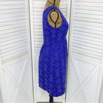 Anthropologie Maeve  Averie Jacquard Dress Blue 2 Embroidered Aztec Sleeveless Photo 3