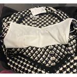 Nine West  Womens XL Black White Tiered Crochet Maxi Dress‎ Sleeveless Resort NEW Photo 3