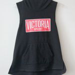 Victoria's Secret Sport Cotton Black Sleeveless Racerback Workout Hoodie Small Photo 0