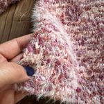 Eyeshadow Women’s Long Sleeve V-Neck Button Down Knit Cardigan Pink Size Medium Photo 3