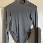 ZARA  Grey Bodysuit Long Sleeve Photo 0