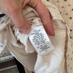 Storia  mini dress tie front bows beige airy flax ditsy floral block print tiered Photo 9