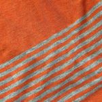 CAbi  orange and gray buttery soft hangout tee with high-low hemline size small Photo 6