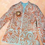 Reversible adorable jacket! From peach/white to aqua/white in one flip motion! Orange Size undefined Photo 9