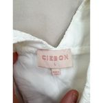 CIEBON Womens Dress Size L White Halter Patchwork Eyelet Belted Ruffle Hem Size L Photo 6