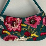 🌸✨ Viral Beaded Floral Shoulder Bag Green Photo 0